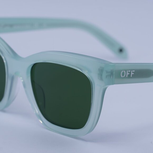 Off-White OERI143 LINCOLN 5355 Sunglasses Sage Square Frame, Green Lenses - Picture 4 of 10